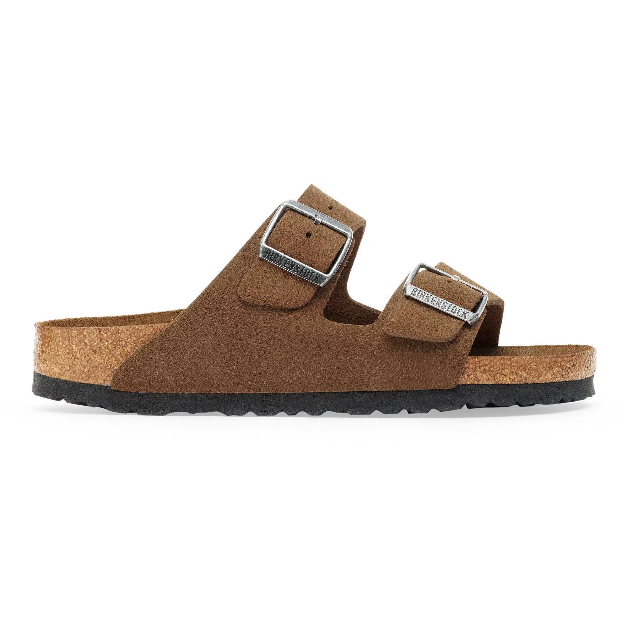 Birkenstock Arizona Soft Footbed Suede Leather Dark Tea Tonal