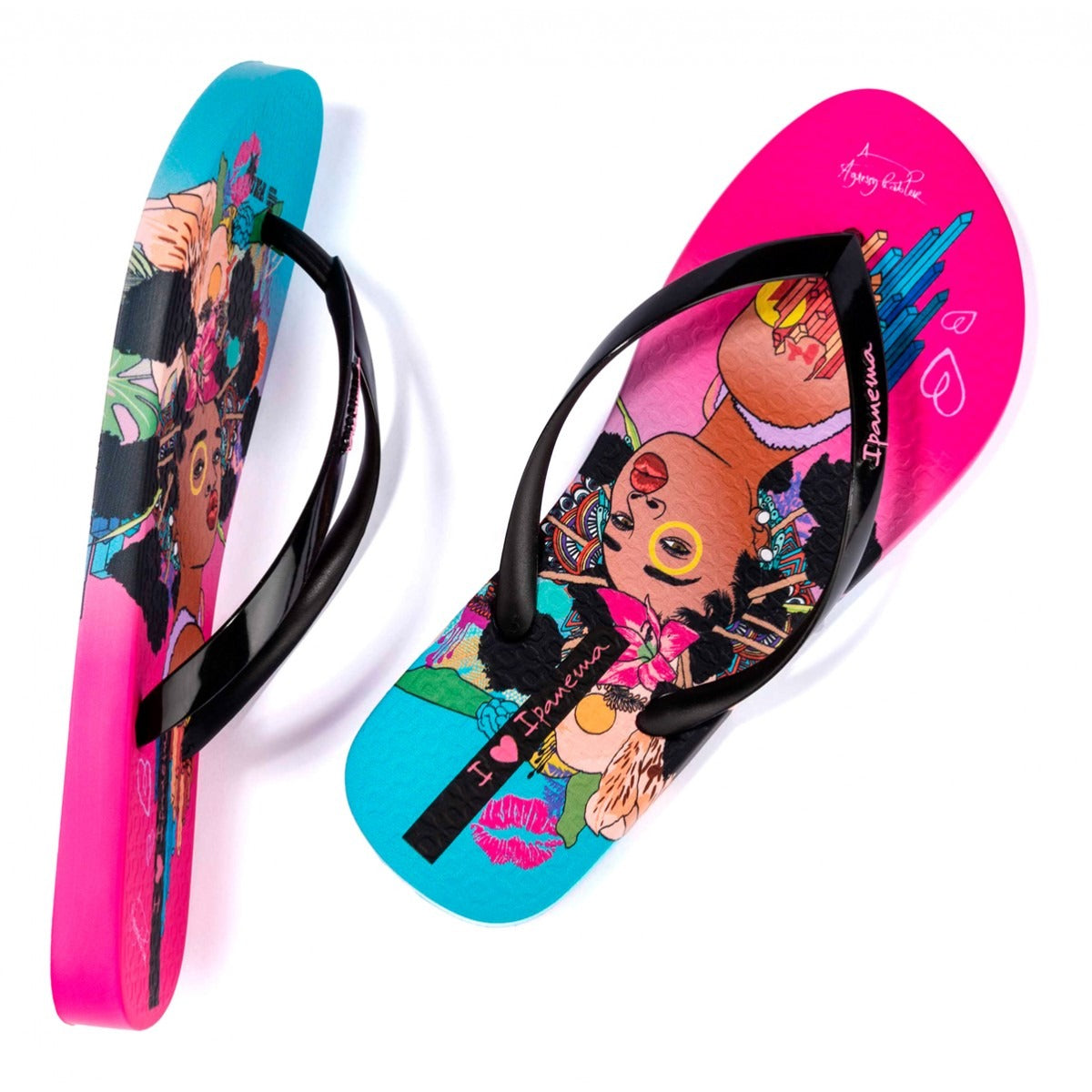 Ipanema Graffiti V Fem Pink/Black/Blue 83814-BN516