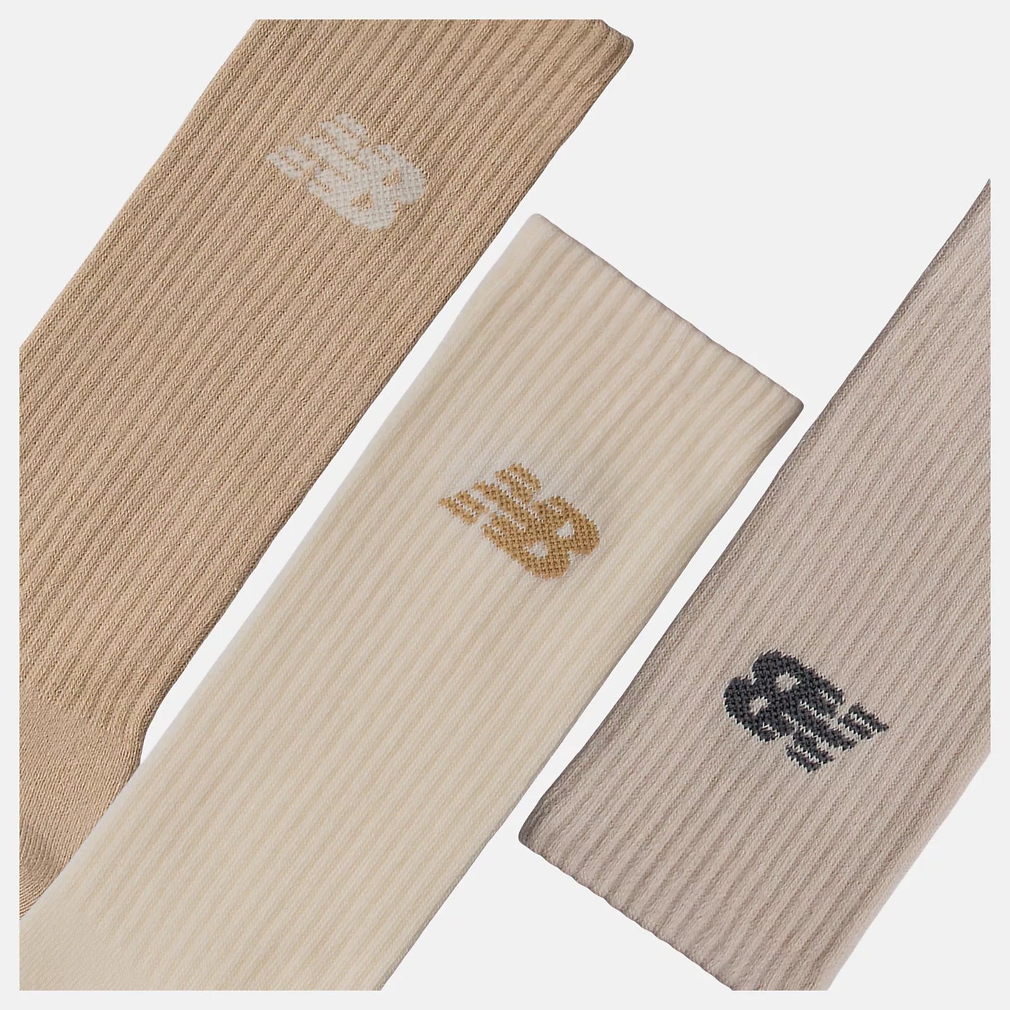 New Balance kojinės Everyday Crew Beige/Brown LAS51293 AS1 3 Pairs