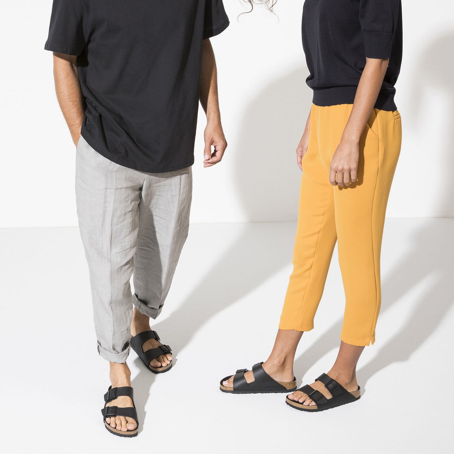 Birkenstock Arizona Birko-Flor Triples Black Narrow Fit 1019069