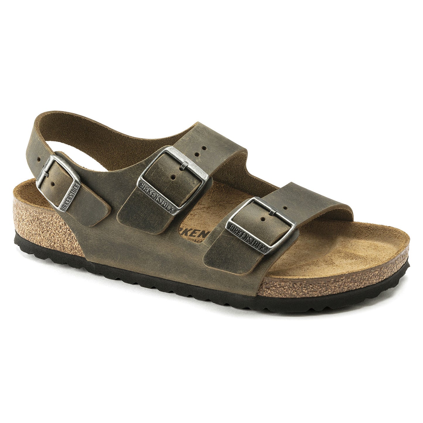Birkenstock Milano Oiled Leather Faded Khaki 1019336