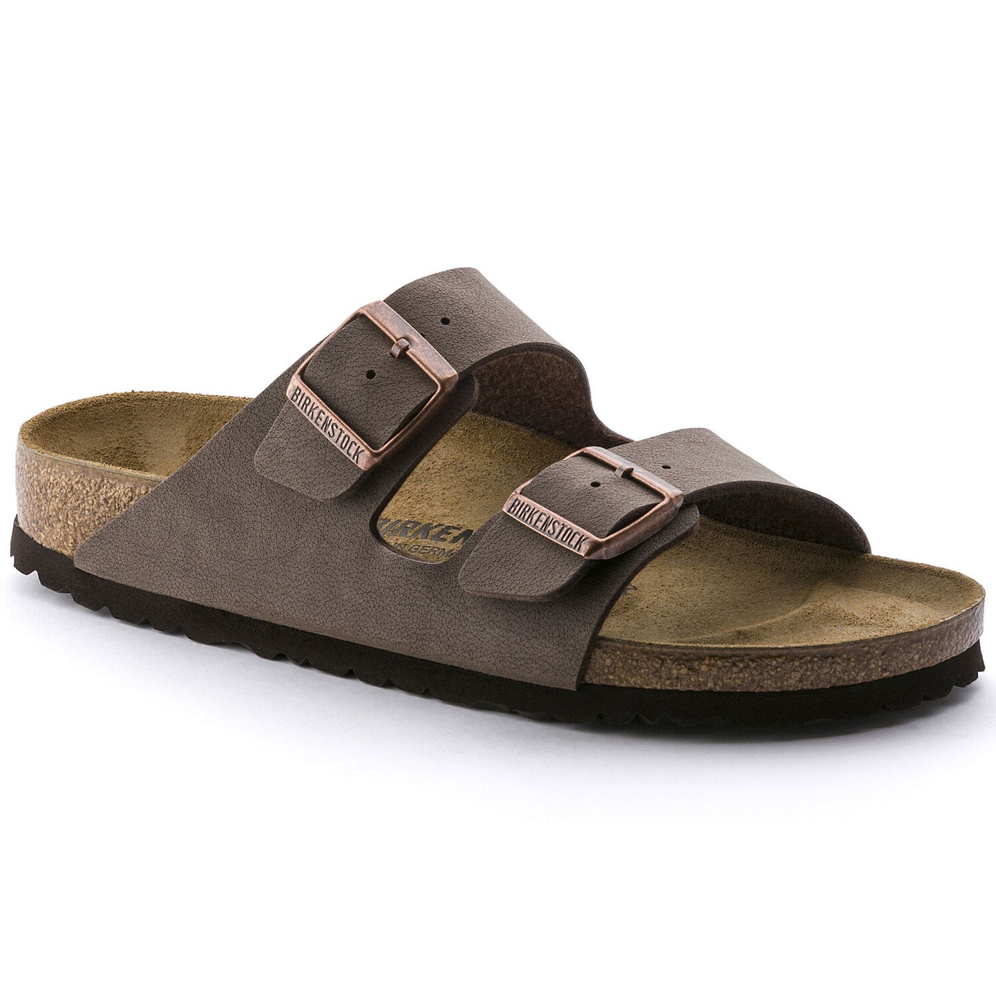 Birkenstock Arizona Birko-Flor Nubuck Mocha Narrow Fit 151183