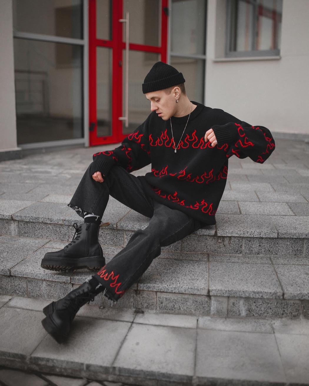 Dr. Martens Vegan Jadon II Mono Black Felix Rub Off Platform 25310001