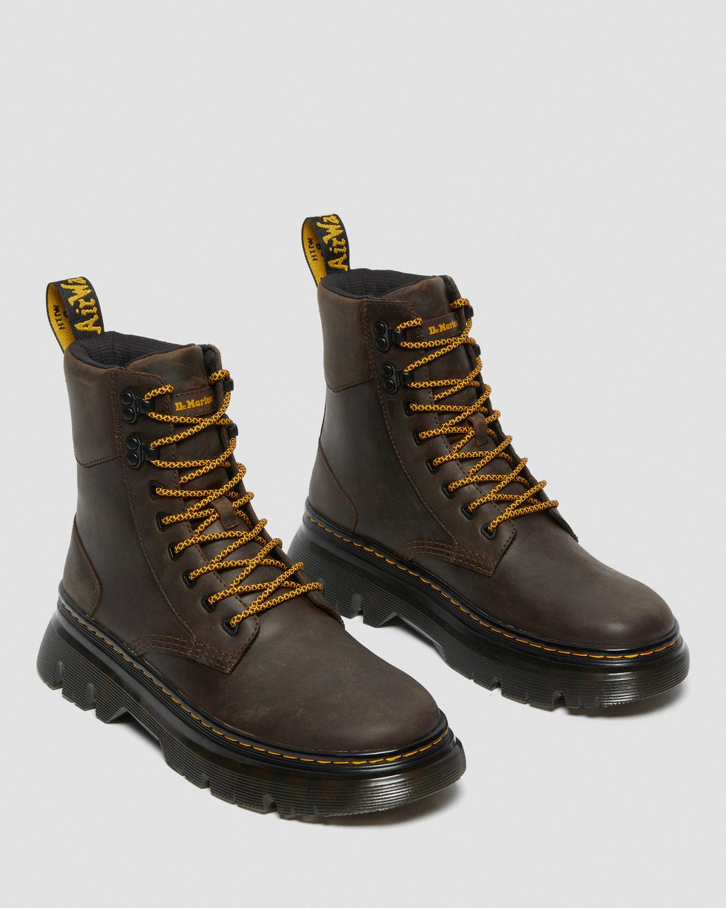 Dr. Martens Tarik Dark Brown Crazy Horse Utility Boots 27024207