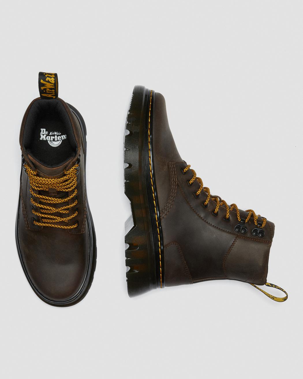 Dr. Martens Tarik Dark Brown Crazy Horse Utility Boots 27024207