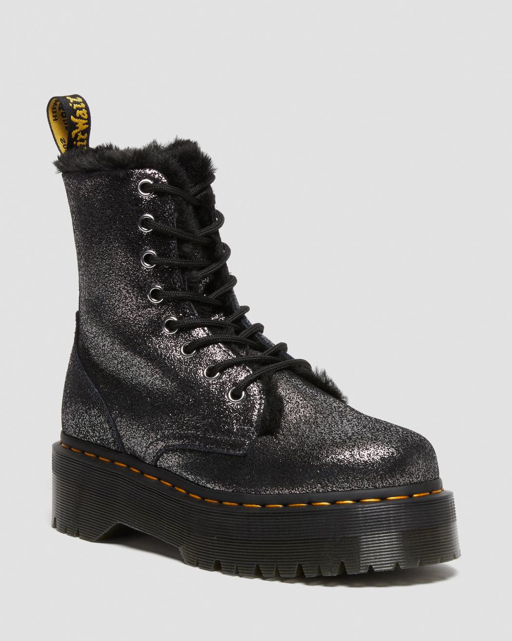 Dr. Martens Jadon FL Black/Silver Distressed Metallic 27955012
