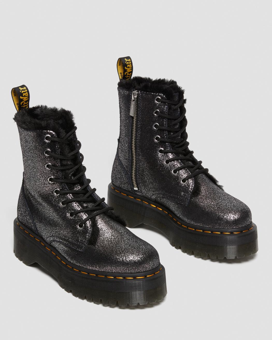 Dr. Martens Jadon FL Black/Silver Distressed Metallic 27955012