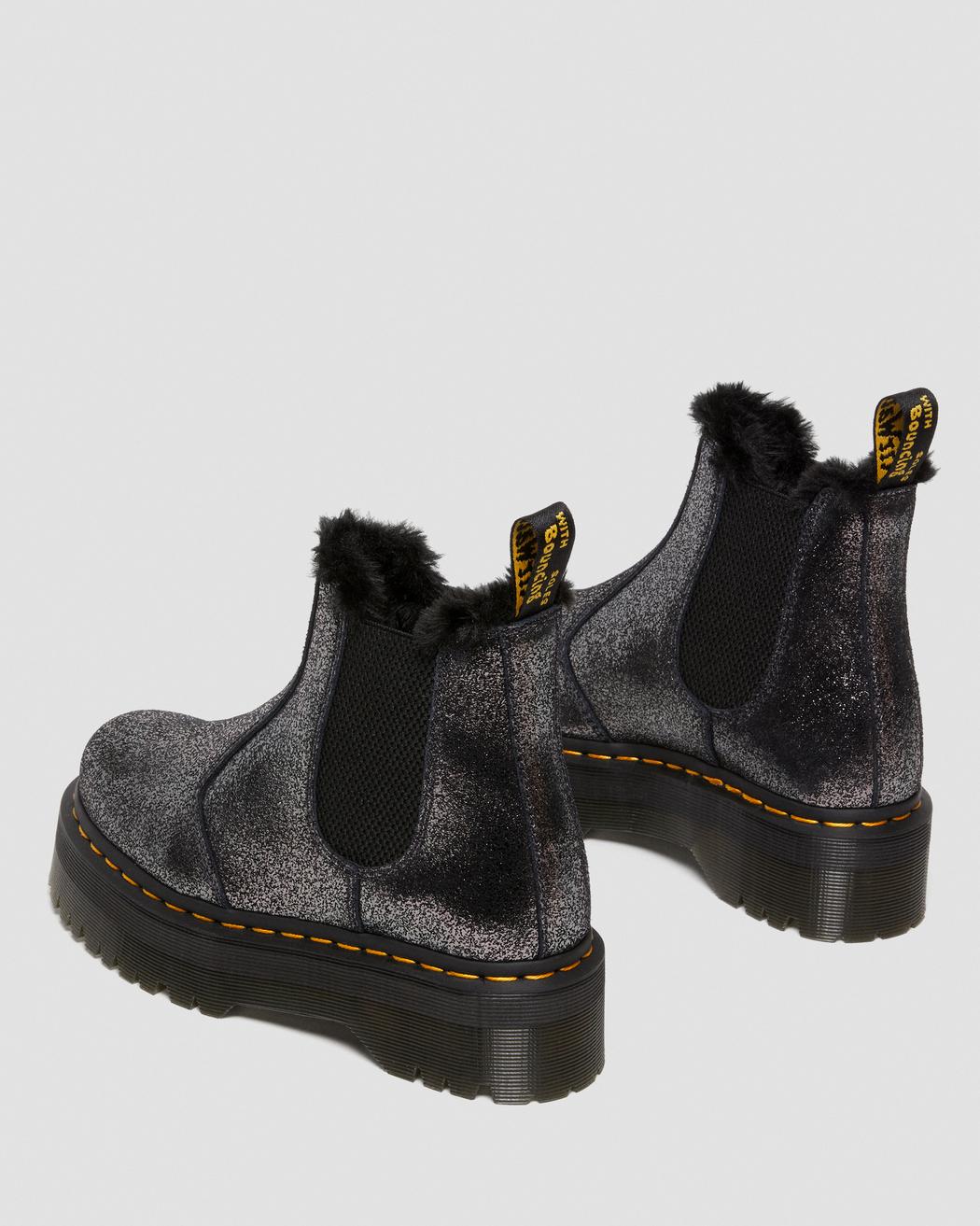 Dr. Martens 2976 Quad FL Black/Silver Distressed Metallic 27956012