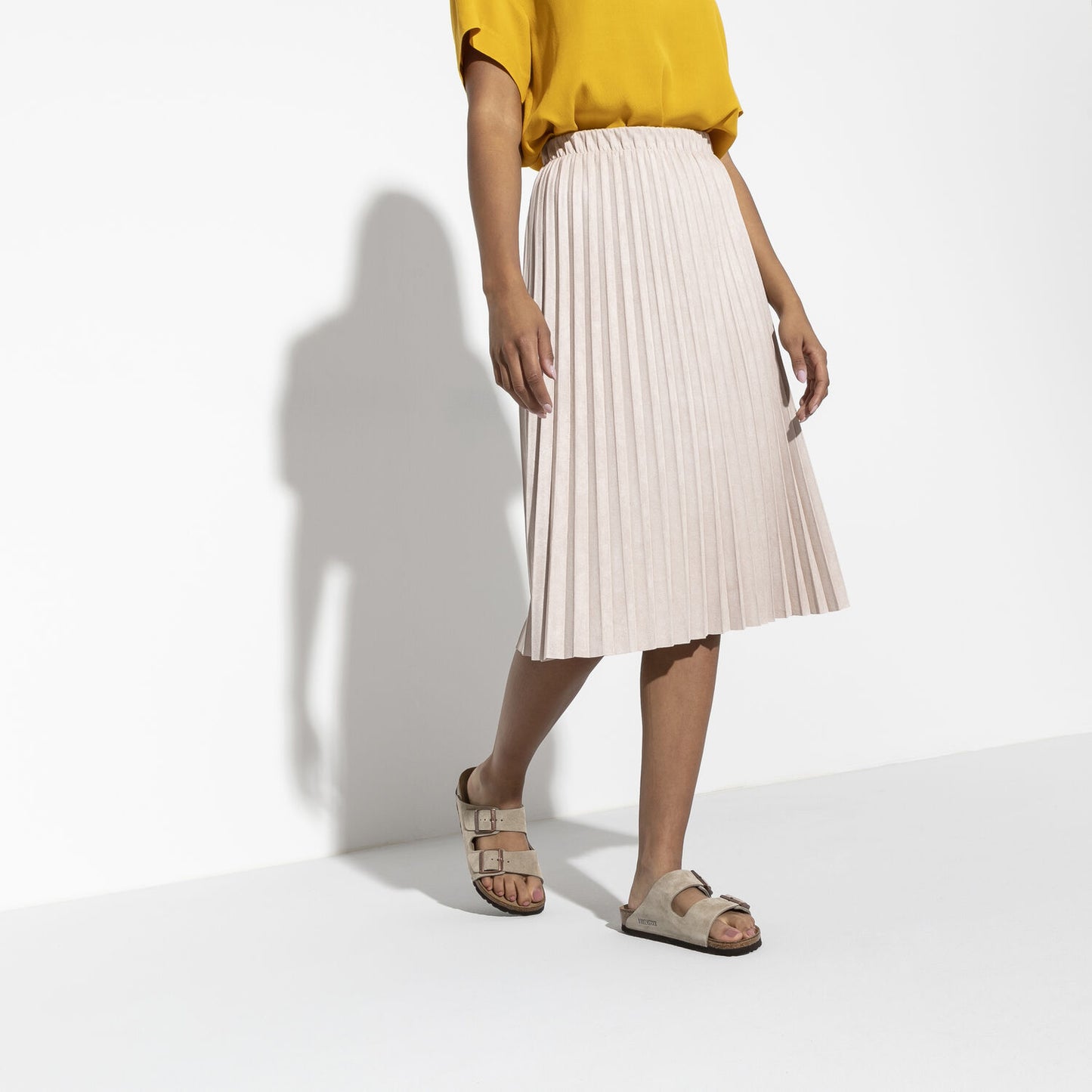 Birkenstock Arizona Suede Leather Taupe Narrow Fit 51463