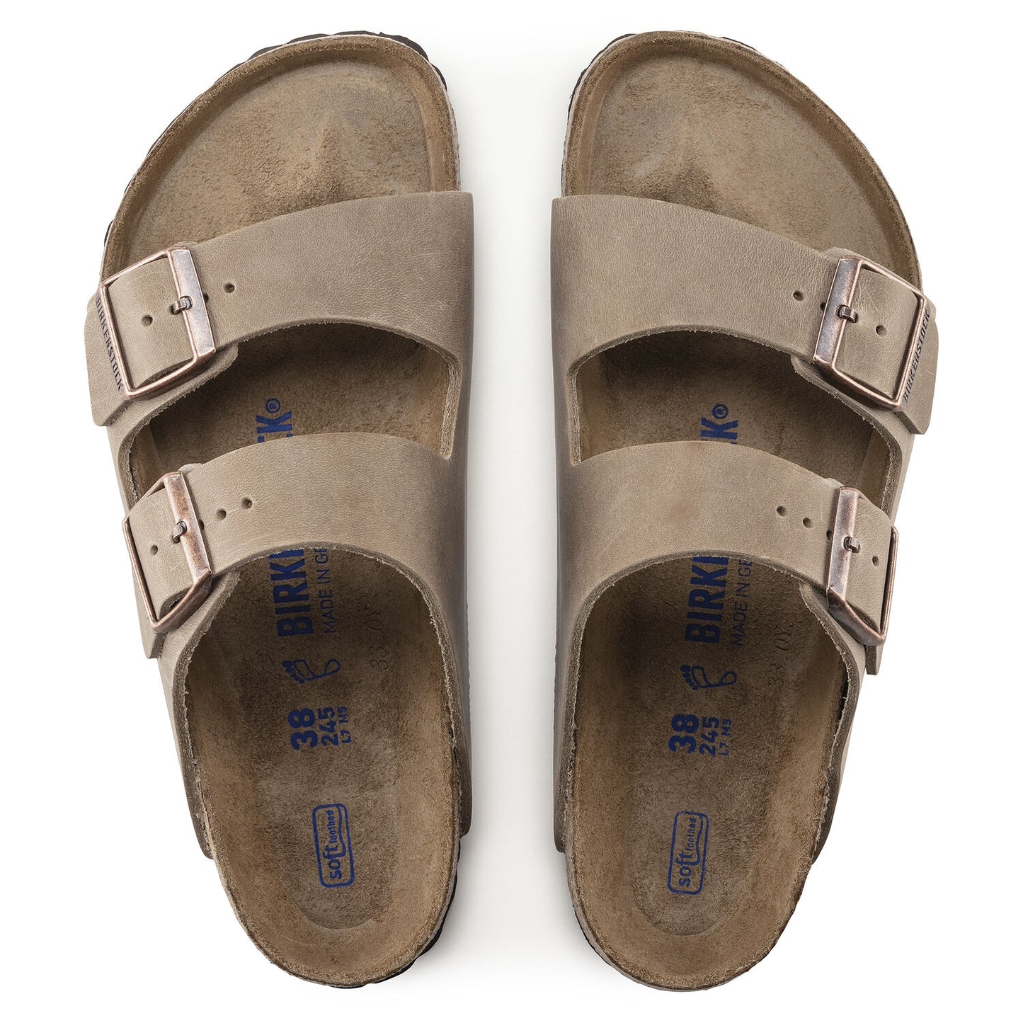 Birkenstock Arizona Soft Footbed Oiled Nubuck Leather Tobacco 552811