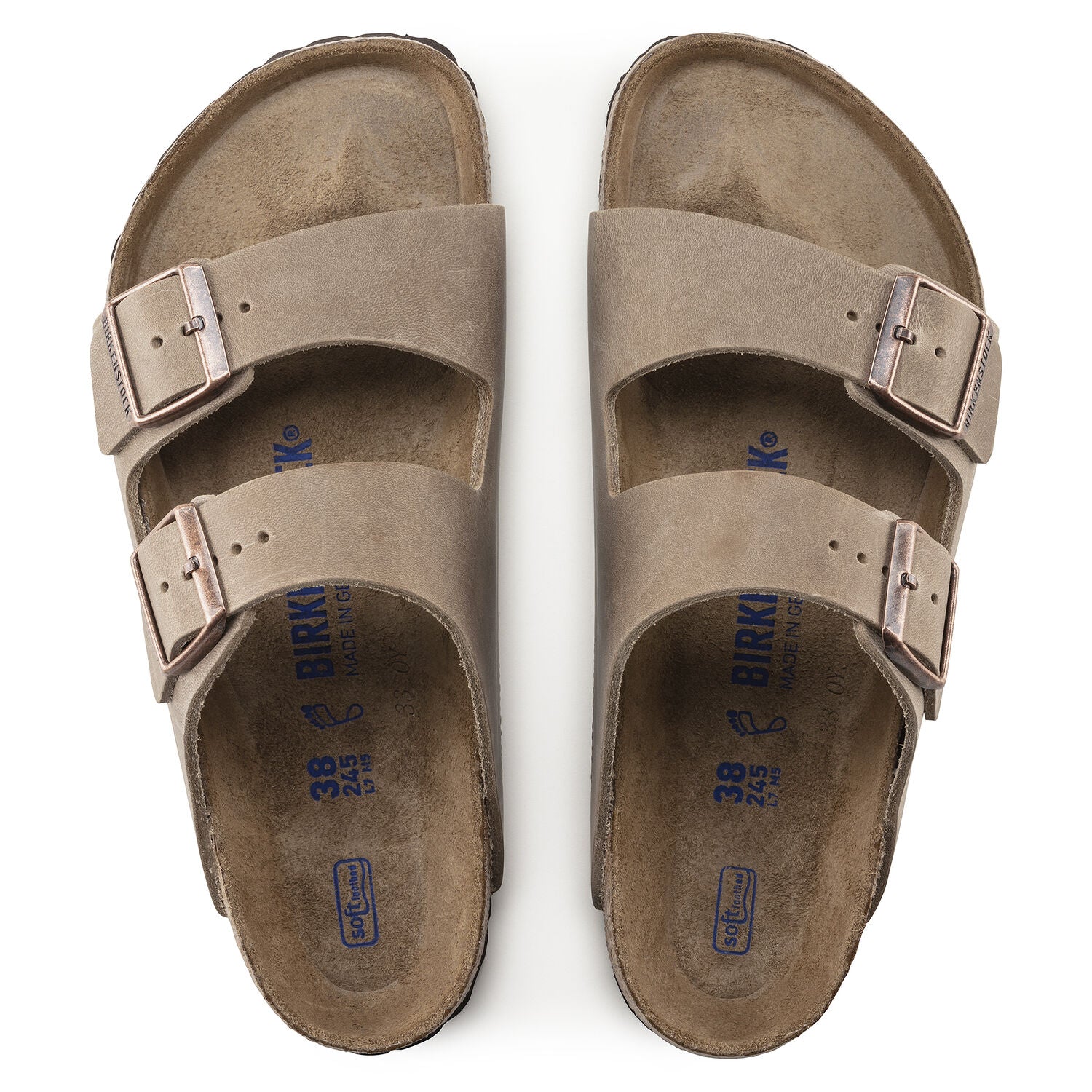 Birkenstock Arizona Soft Footbed Oiled Nubuck Leather Tobacco 552811