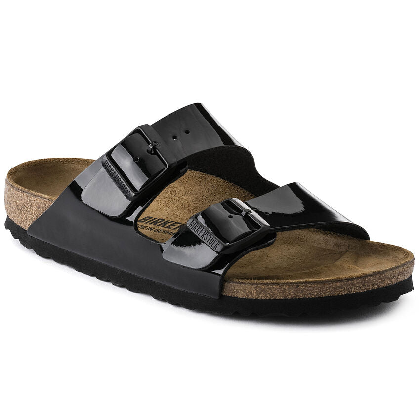 Birkenstock Arizona Birko-Flor Patent Black Narrow Fit 1005292