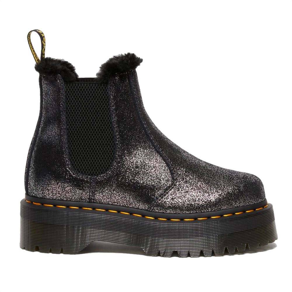 Dr. Martens 2976 Quad FL Black/Silver Distressed Metallic 27956012