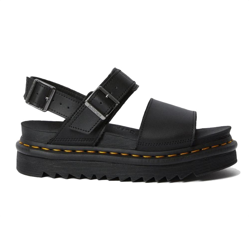 Dr. Martens Voss Black Hydro Leather Sandals 24233001