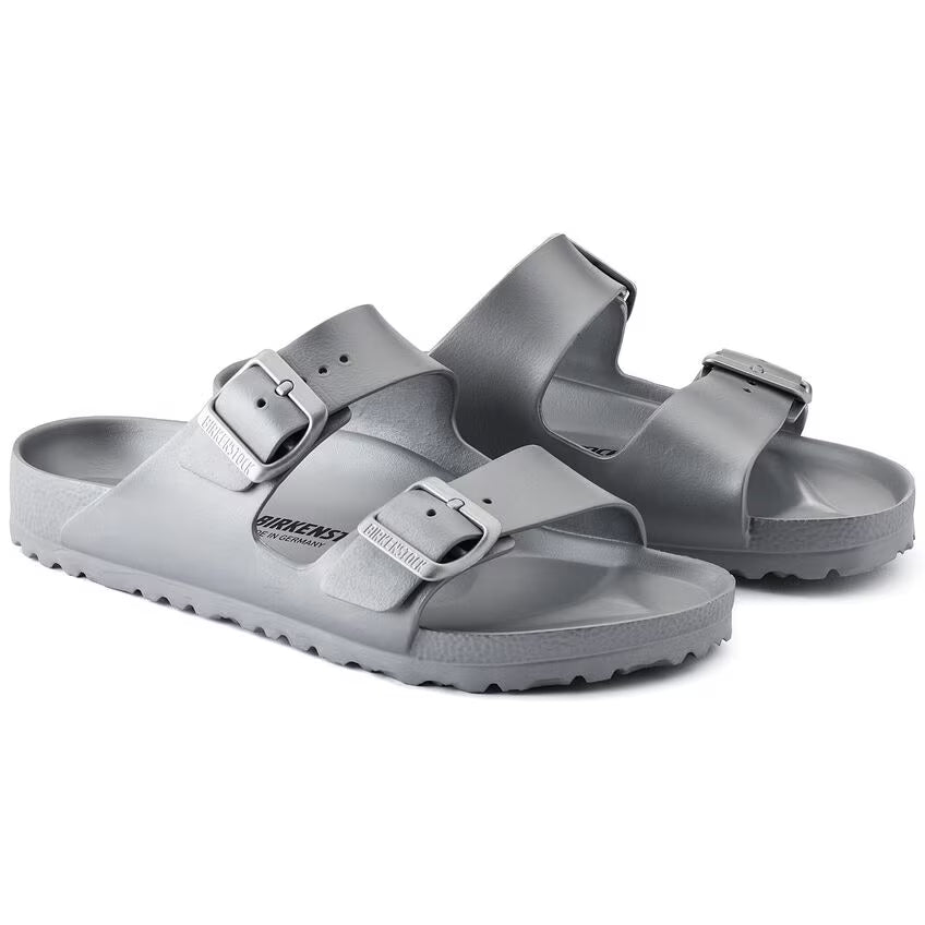 Birkenstock Arizona Essentials EVA Metallic Silver Narrow Fit 1003491