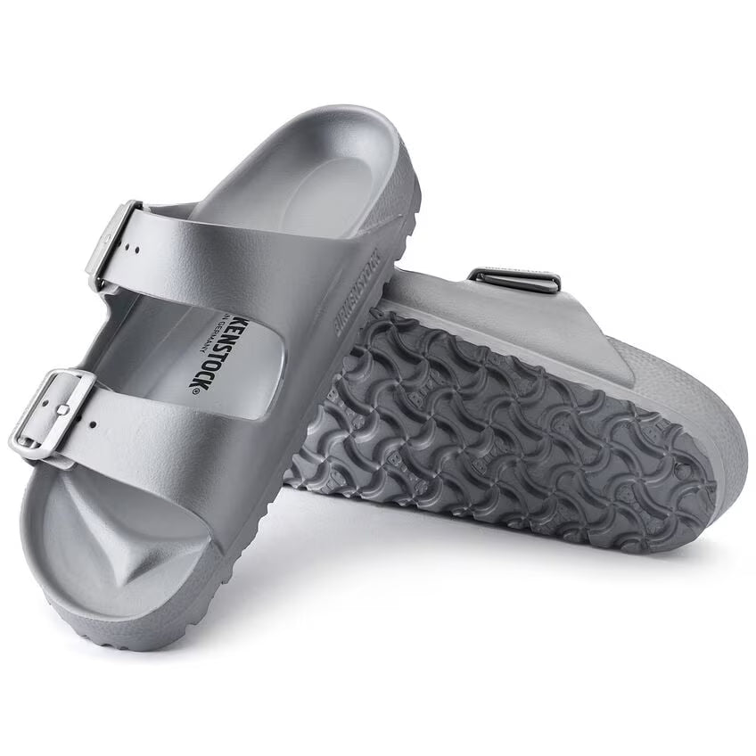 Birkenstock Arizona Essentials EVA Metallic Silver Narrow Fit 1003491