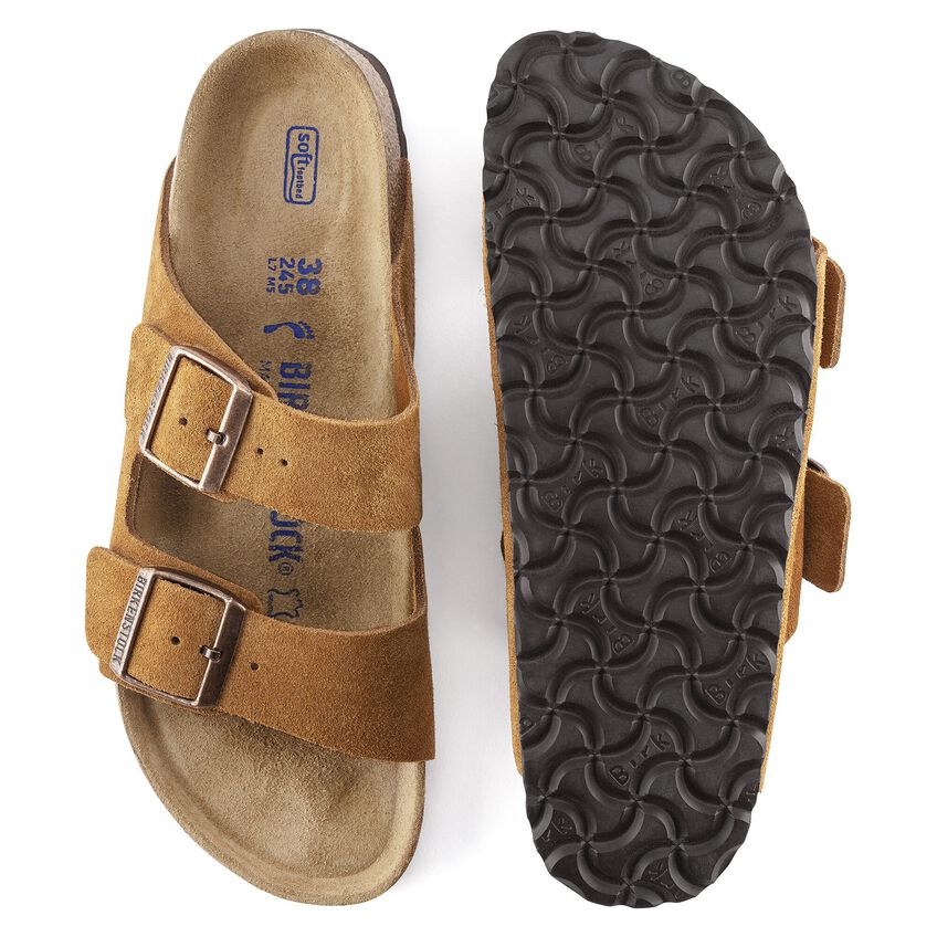 Birkenstock Arizona Soft Footbed Suede Leather Mink 1009526