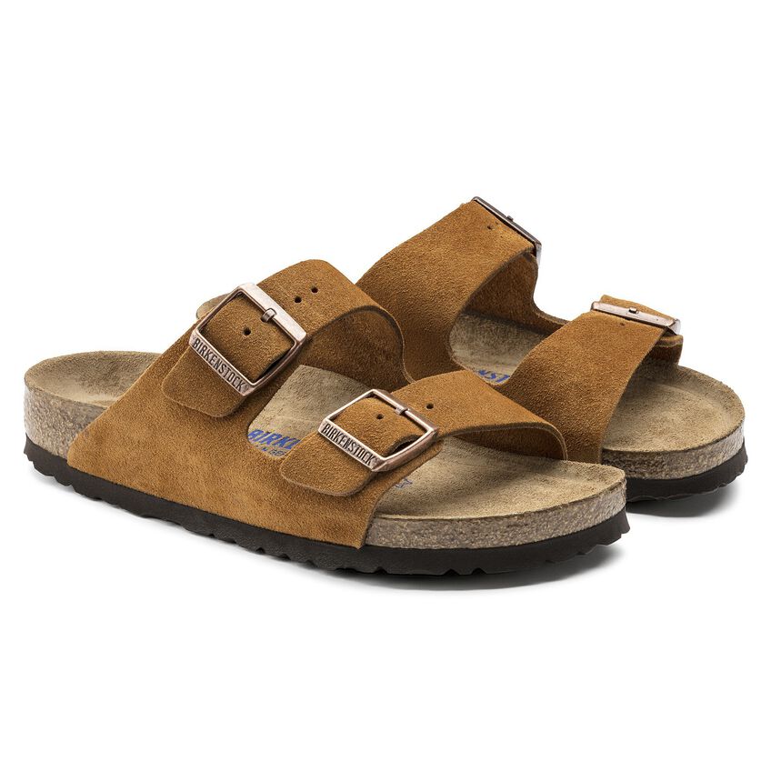 Birkenstock Arizona Soft Footbed Suede Leather Mink 1009526