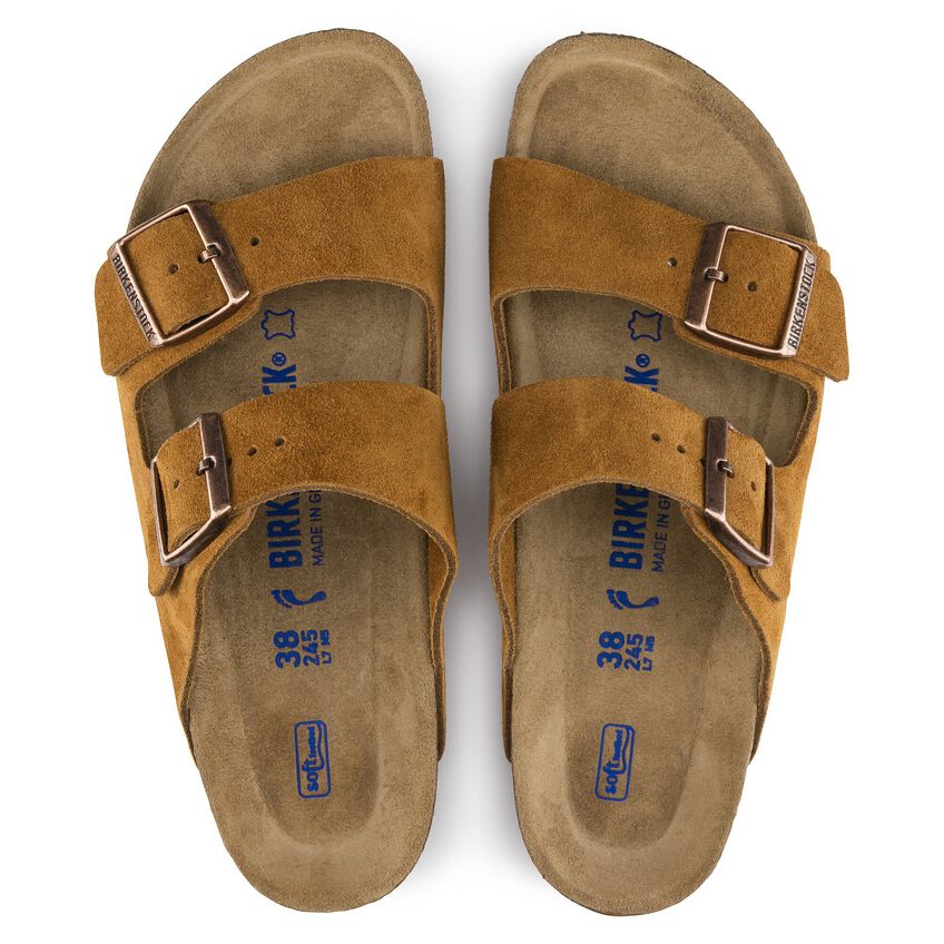 Birkenstock Arizona Soft Footbed Suede Leather Mink 1009526