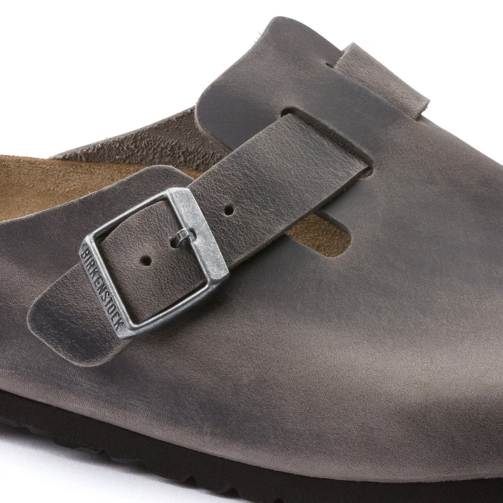 Birkenstock Boston Soft Footbed Oiled Leather Iron