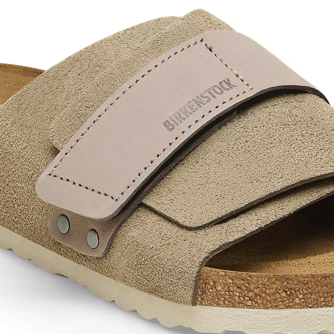 Birkenstock Kyoto Nubuck-Suede Leather Taupe Regular Fit 1015572