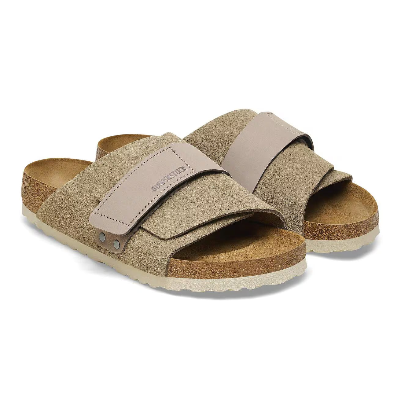 Birkenstock Kyoto Nubuck-Suede Leather Taupe Regular Fit 1015572