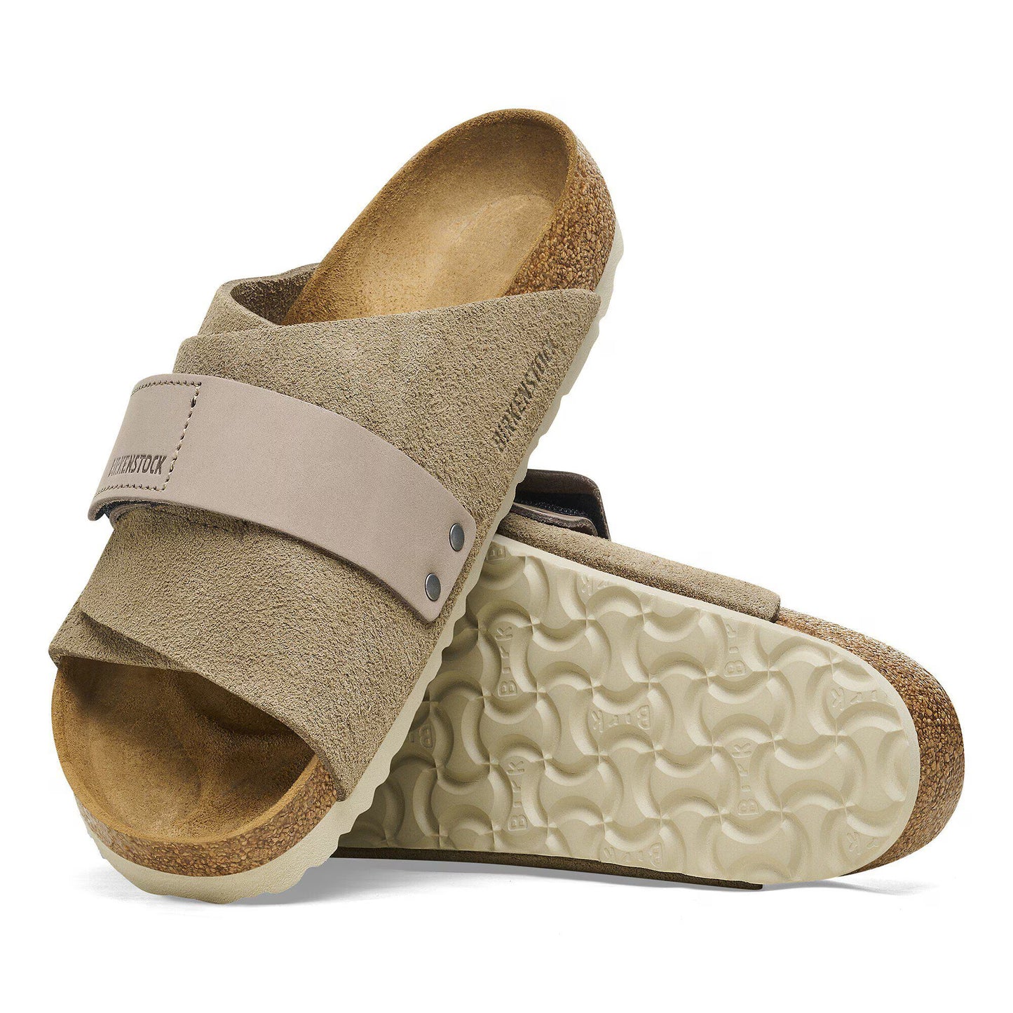 Birkenstock Kyoto Nubuck-Suede Leather Taupe Regular Fit 1015572
