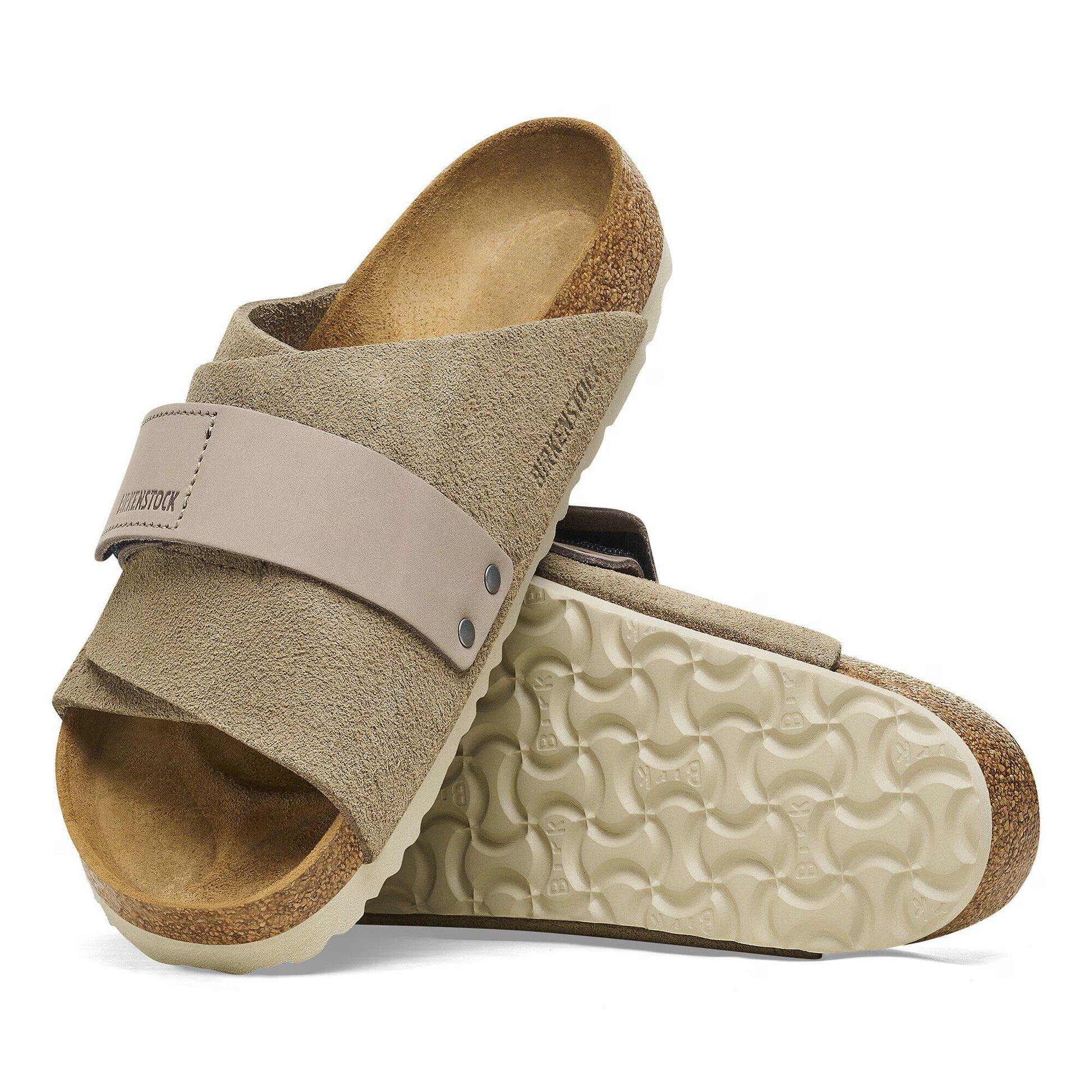 Birkenstock Kyoto Nubuck-Suede Leather Taupe Regular Fit 1015572