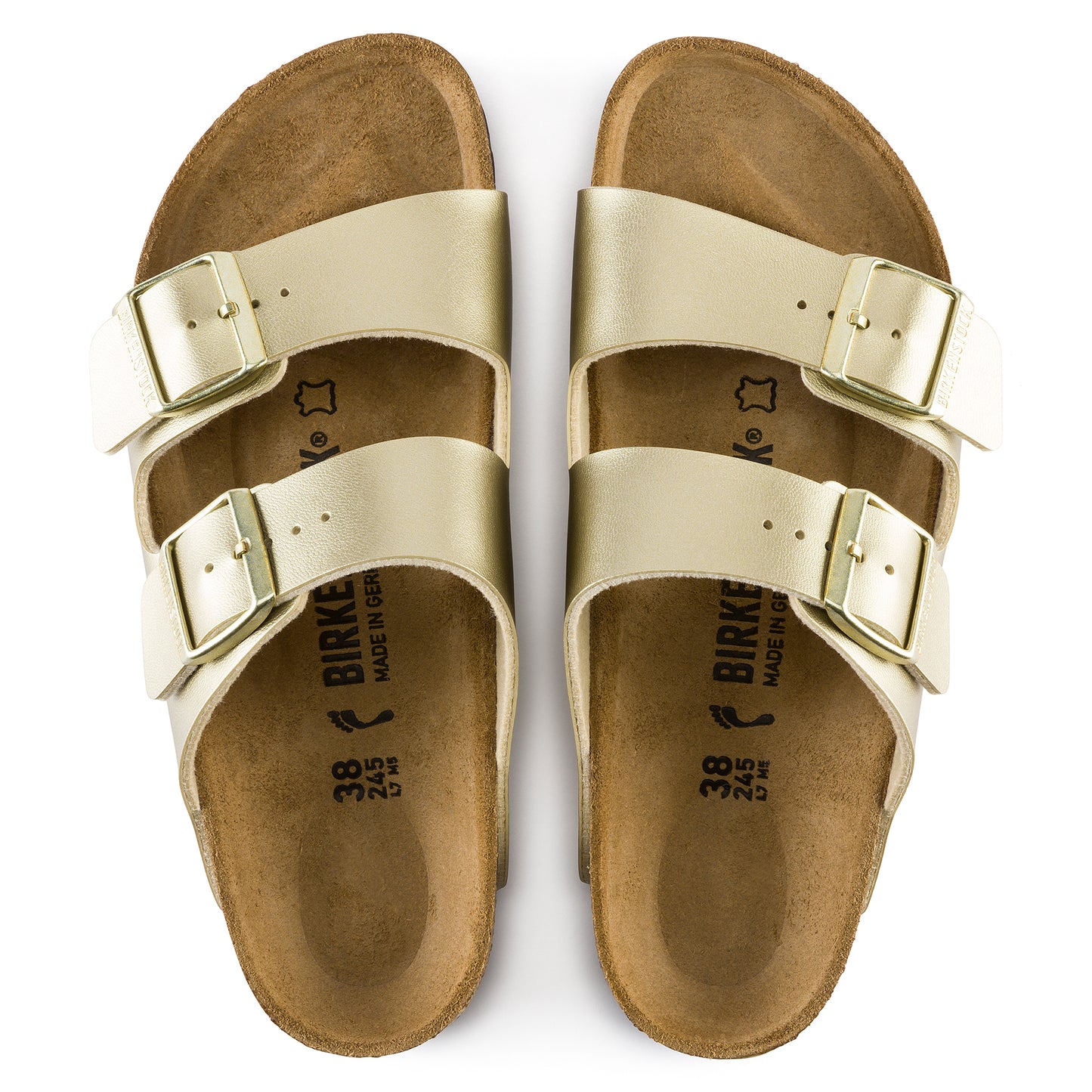 Birkenstock Arizona Birko-Flor Gold Narrow Fit 1016111