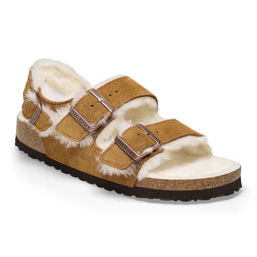 Birkenstock Milano Suede Shearling Suede Leather/Fur 1025478