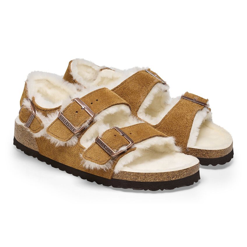 Birkenstock Milano Suede Shearling Suede Leather/Fur 1025478