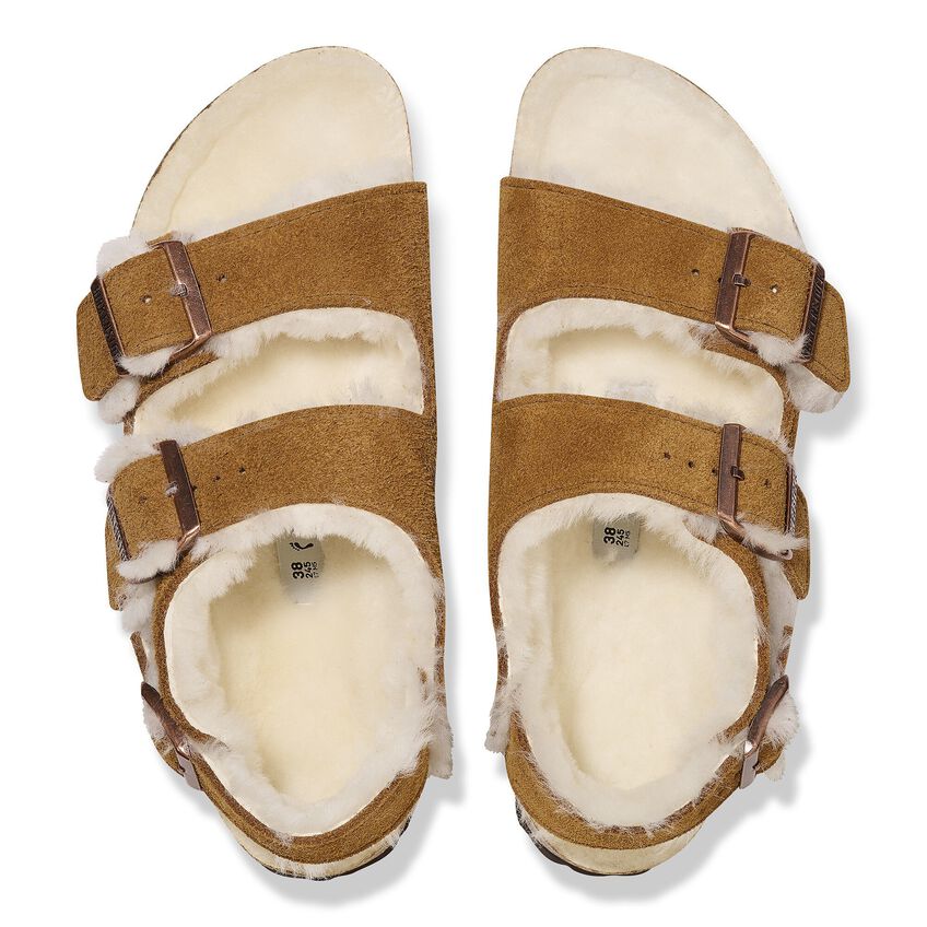 Birkenstock Milano Suede Shearling Suede Leather/Fur 1025478