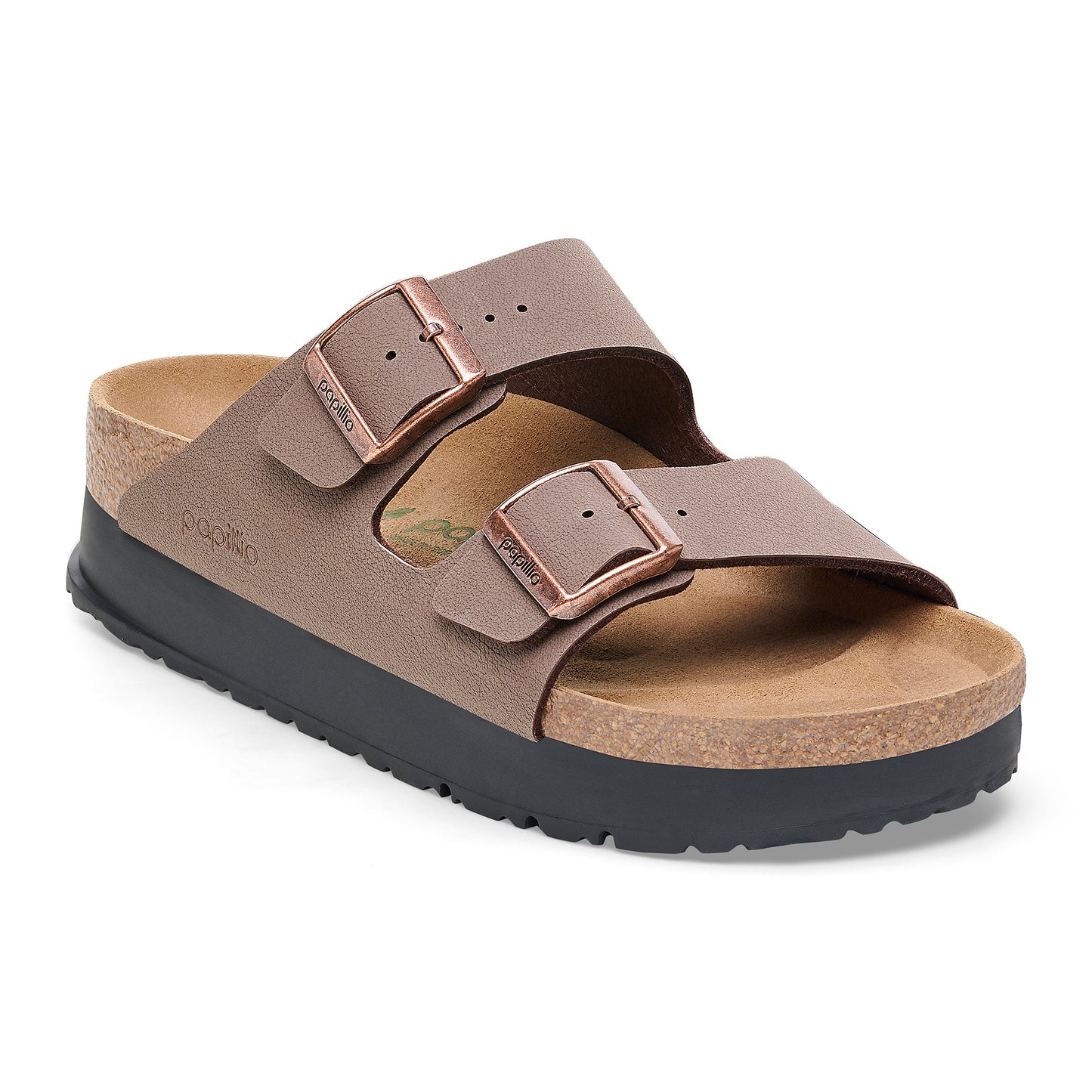 Birkenstock Arizona PAP Flex Platform Birko-Flor Mocha Narrow Fit 1027417