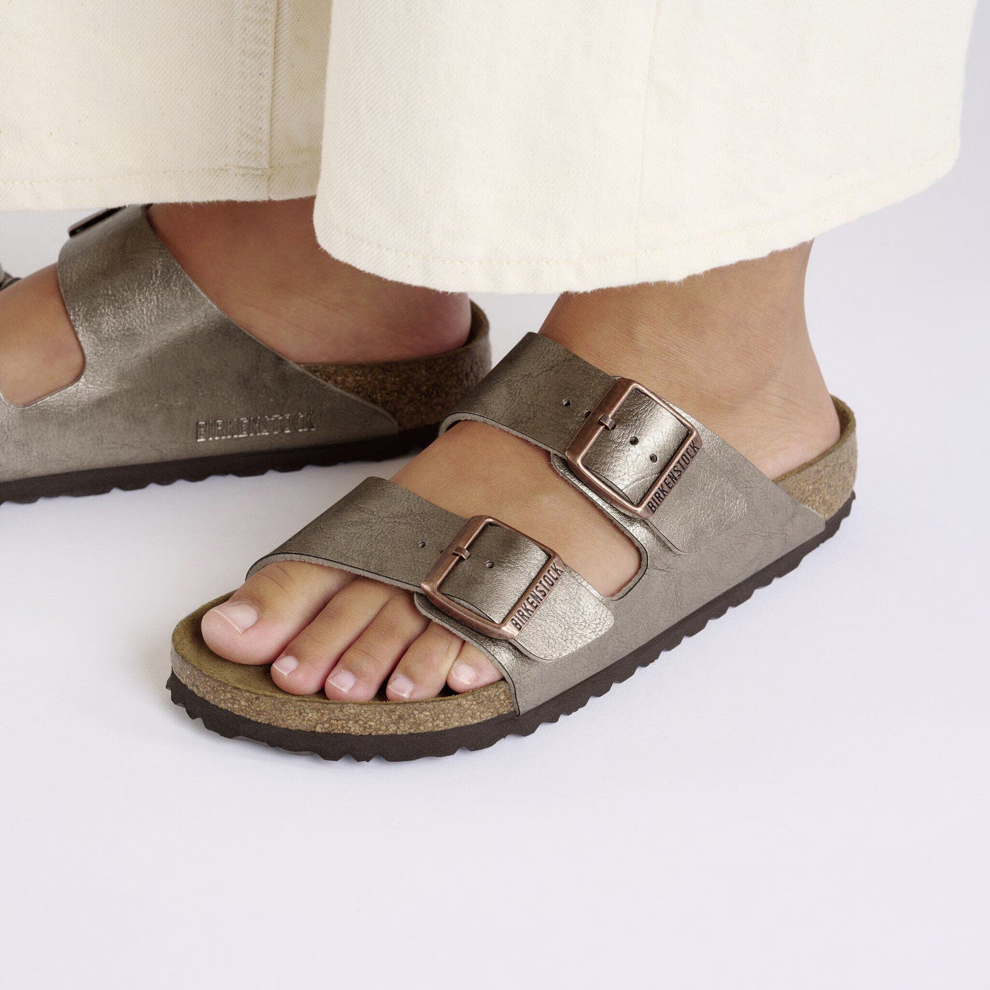 Birkenstock Arizona Birko-Flor Graceful Taupe Regular Fit 1029470
