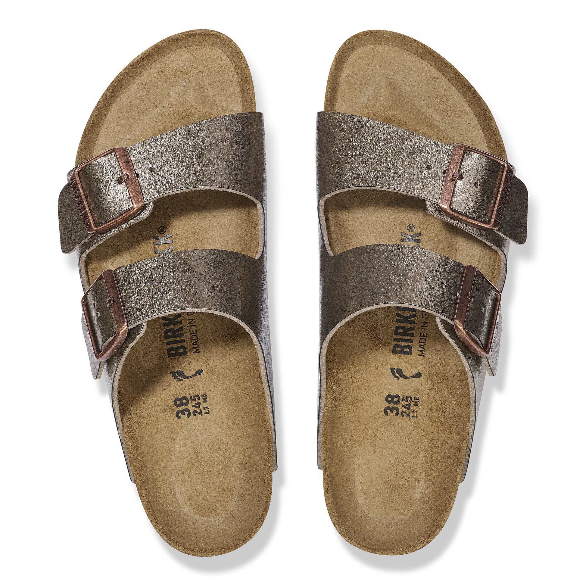 Birkenstock Arizona Birko-Flor Graceful Taupe Regular Fit 1029470