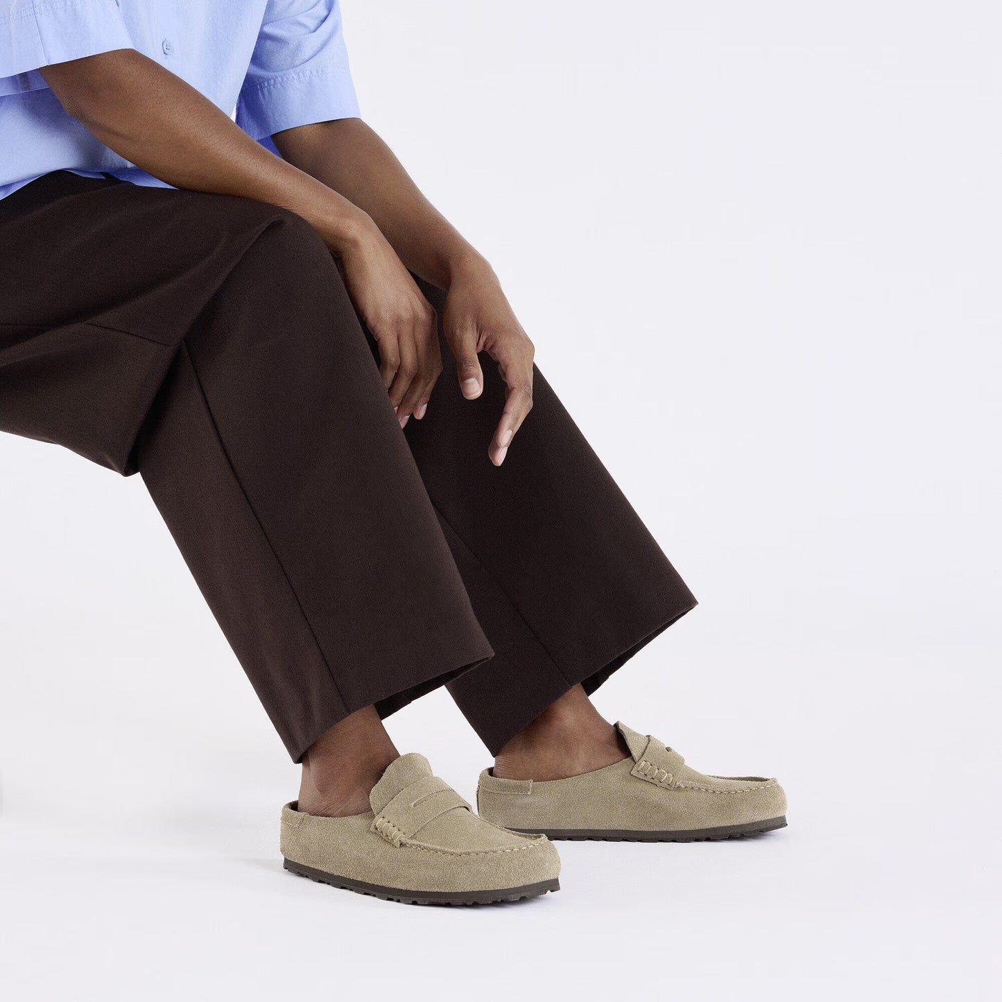 Birkenstock Naples Wrapped Taupe Regular Fit 1029675