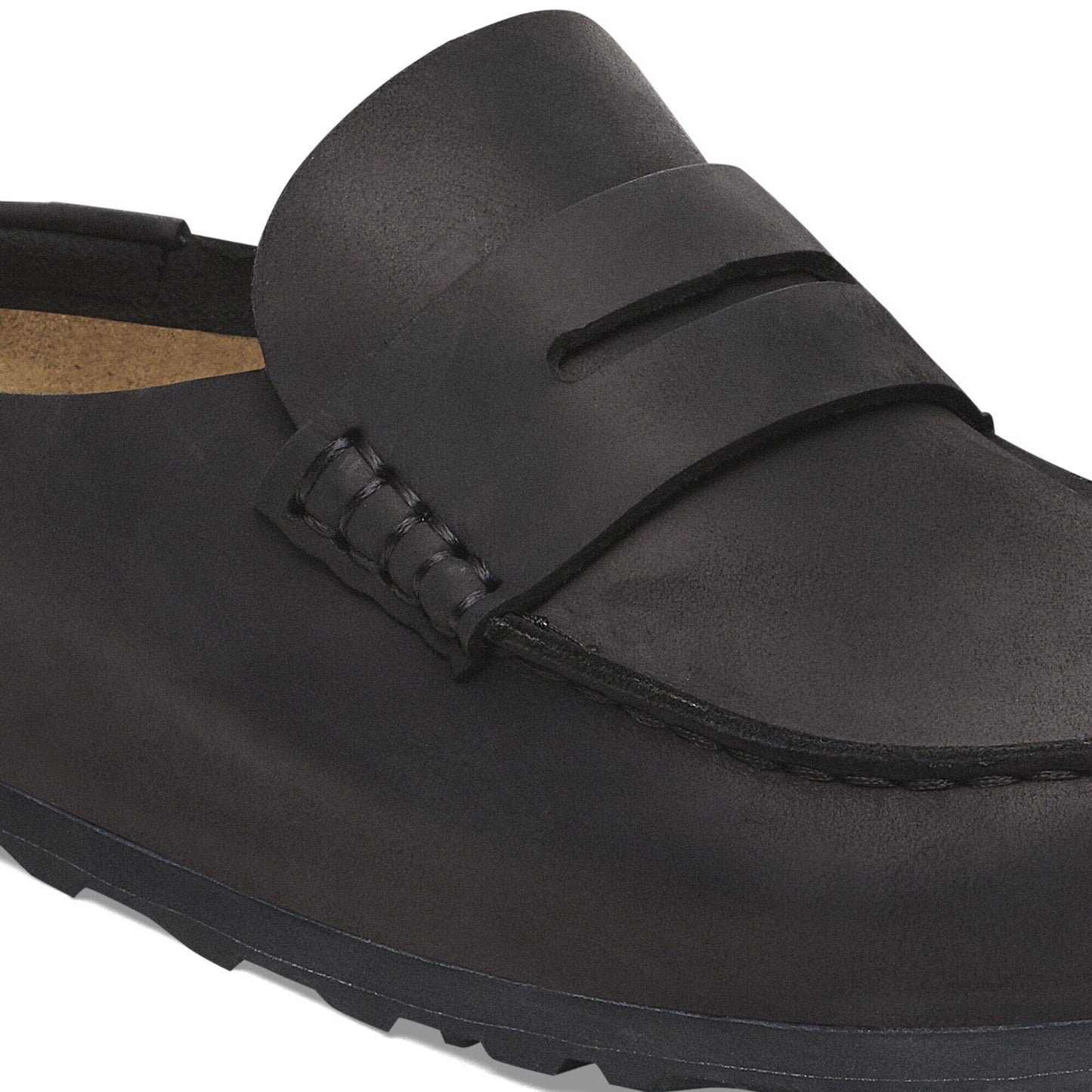 Birkenstock Naples Wrapped Oiled Leather Black Narrow Fit 1029694