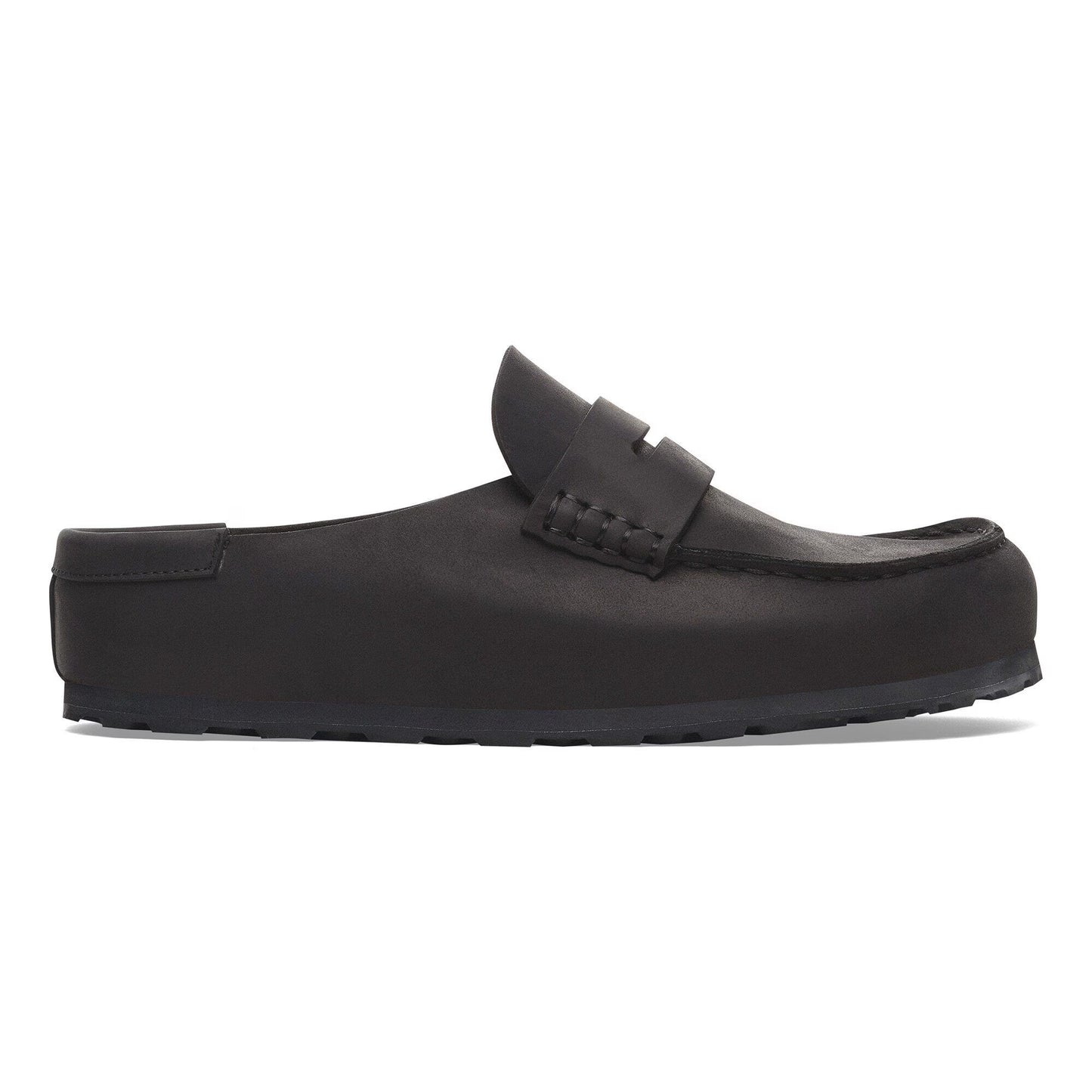 Birkenstock Naples Wrapped Oiled Leather Black Narrow Fit 1029694