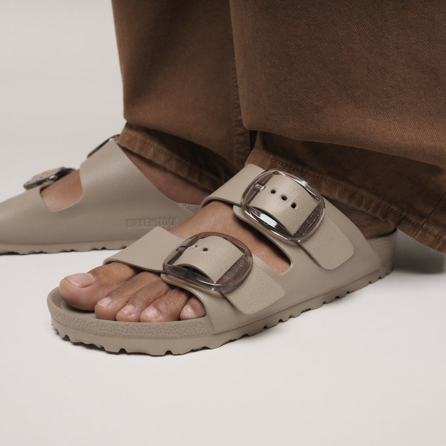 Birkenstock Arizona Big Buckle EVA Gray Taupe Narrow Fit 1030389