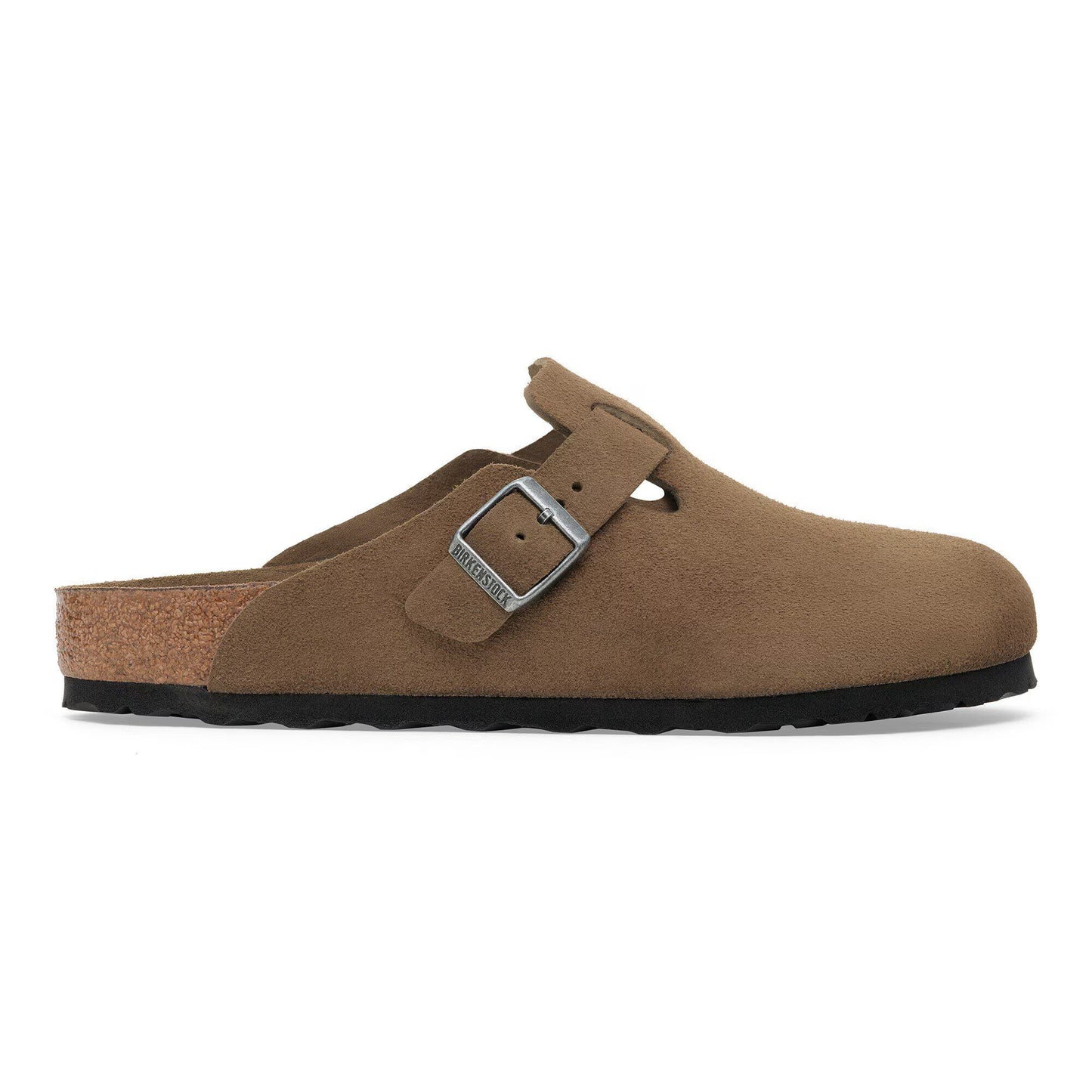 Birkenstock Boston Soft Footbed Suede Leather Dark Tea Tonal Narrow Fit 1030861