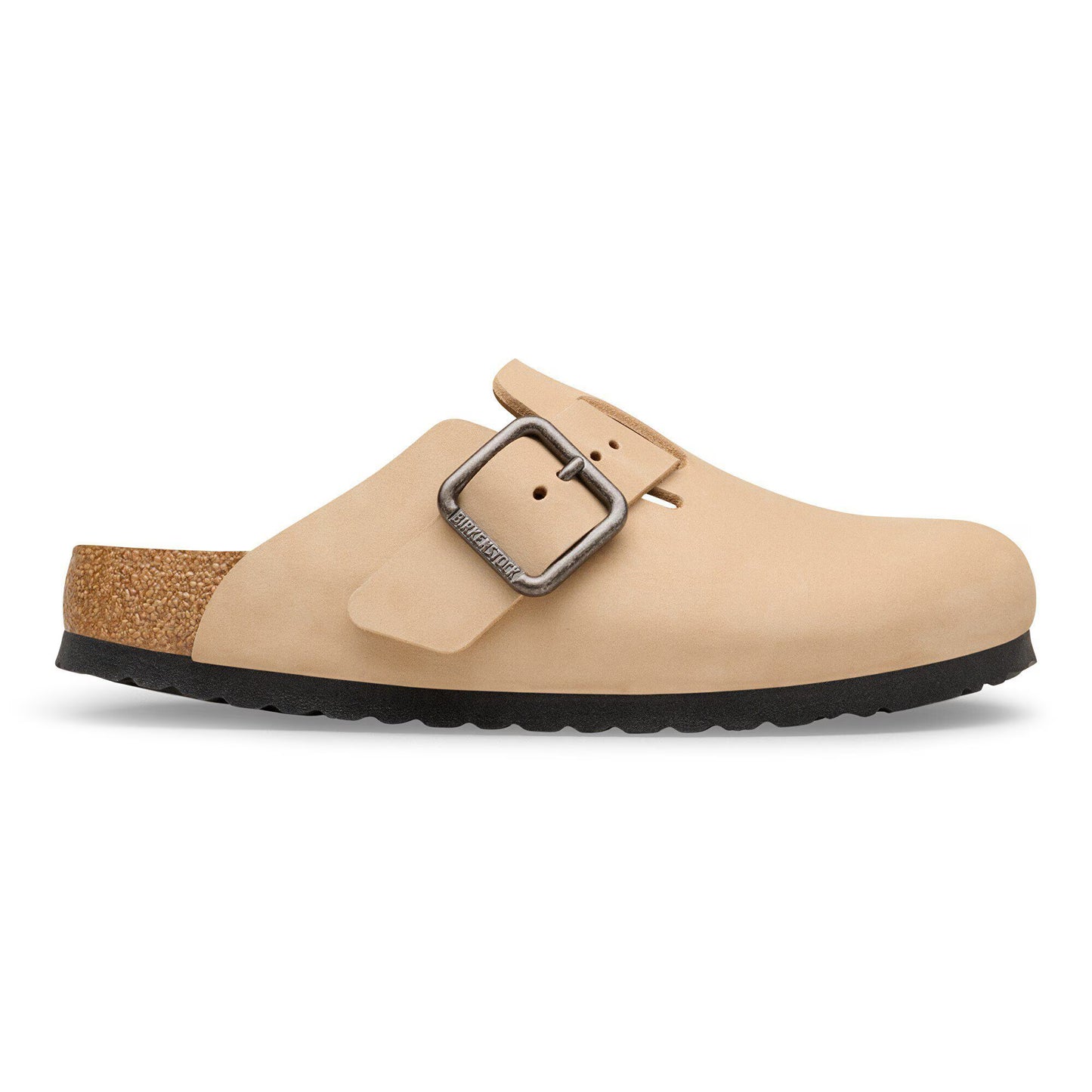 Birkenstock Boston Wire Buckle Nubuck Leather Sandcastle Regular Fit 1031584