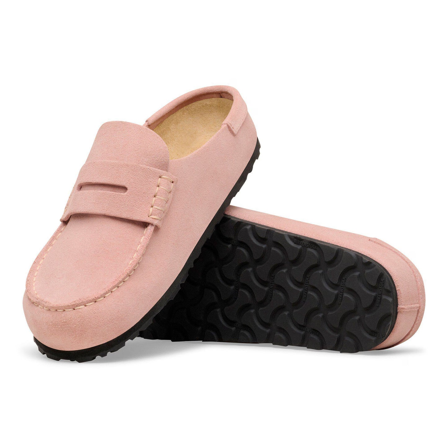 Birkenstock Naples Wrapped Suede Leather Pink Clay Narrow 1031683