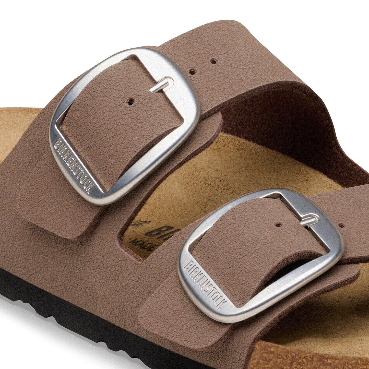 Birkenstock Arizona Big Buckle Birko-Flor Nubuck Mocha Narrow Fit 1032081