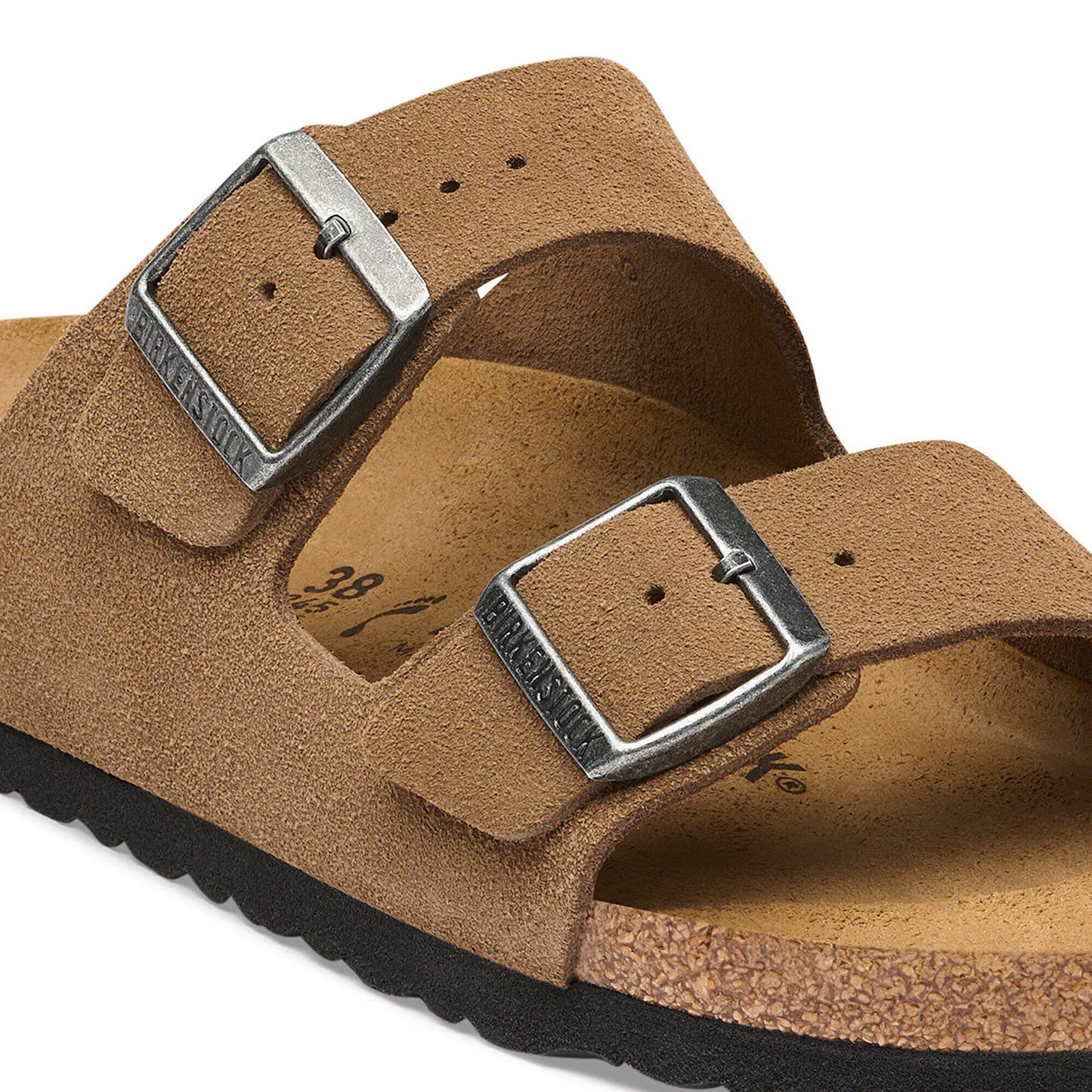 Birkenstock Arizona Suede Leather Dark Tea Regular Fit 1032678