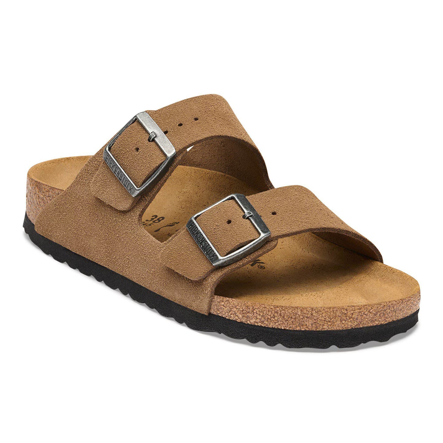 Birkenstock Arizona Suede Leather Dark Tea Regular Fit 1032678