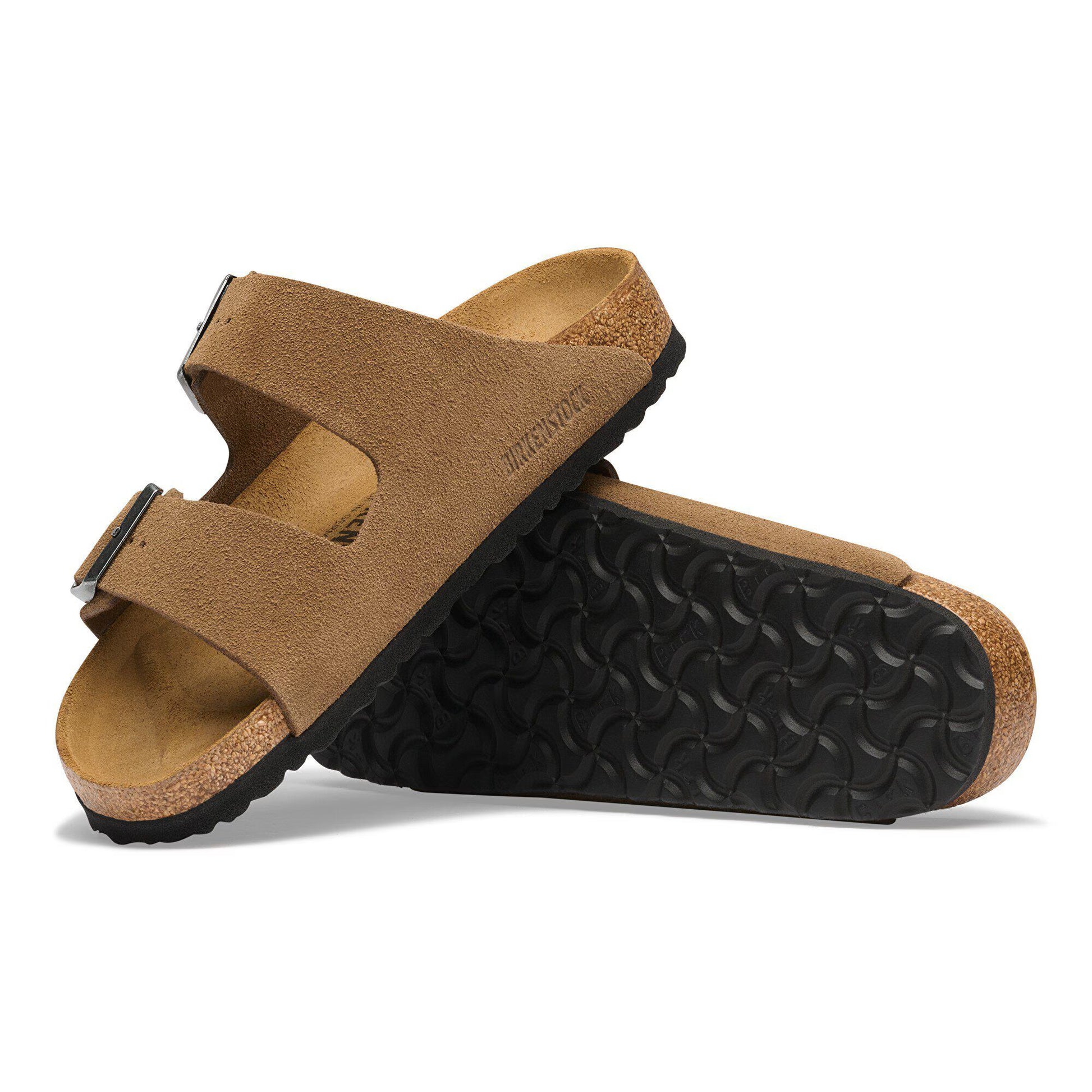 Birkenstock Arizona Suede Leather Dark Tea Regular Fit 1032678