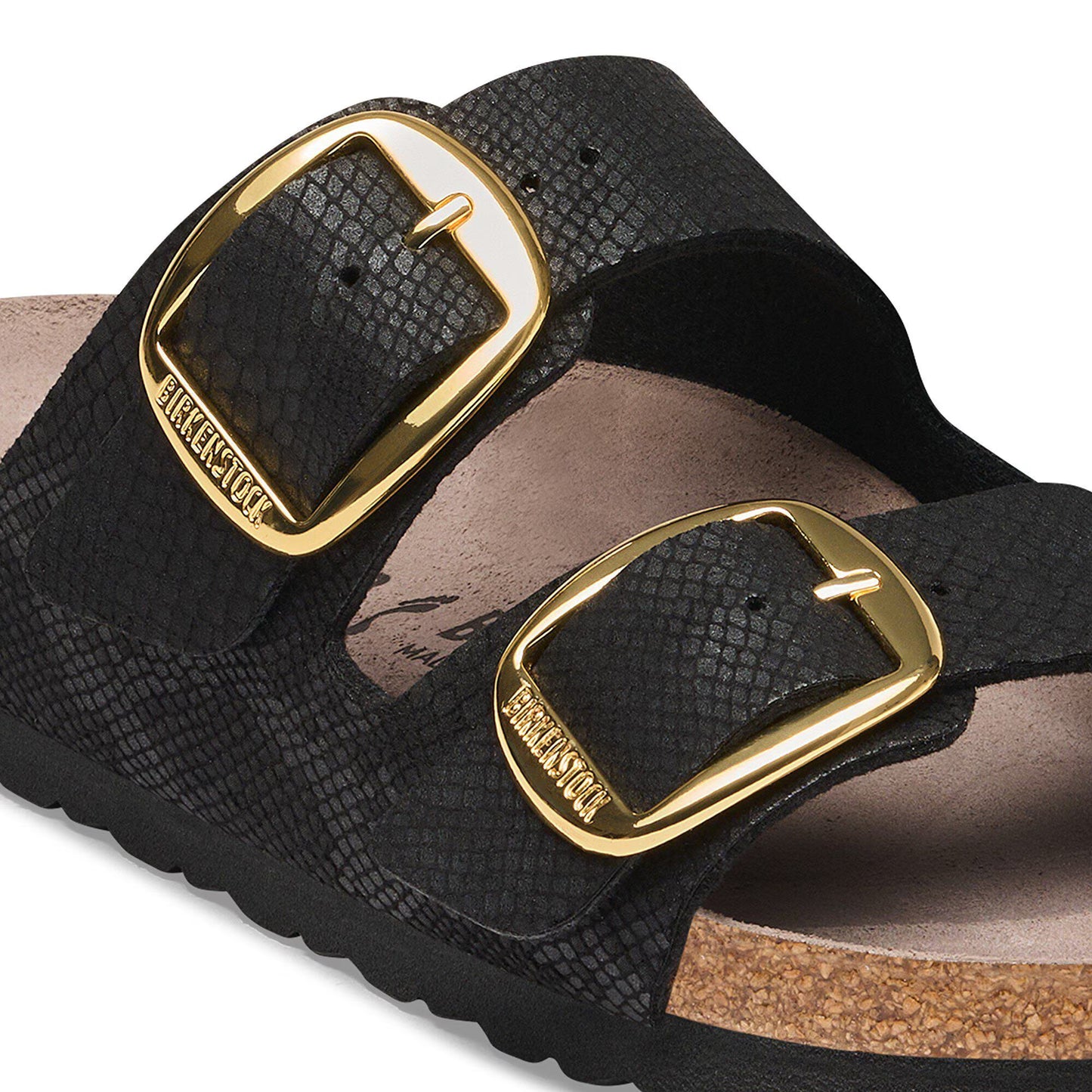 Birkenstock Arizona Big Buckle Synthetics Python Black Regular Fit 1032871