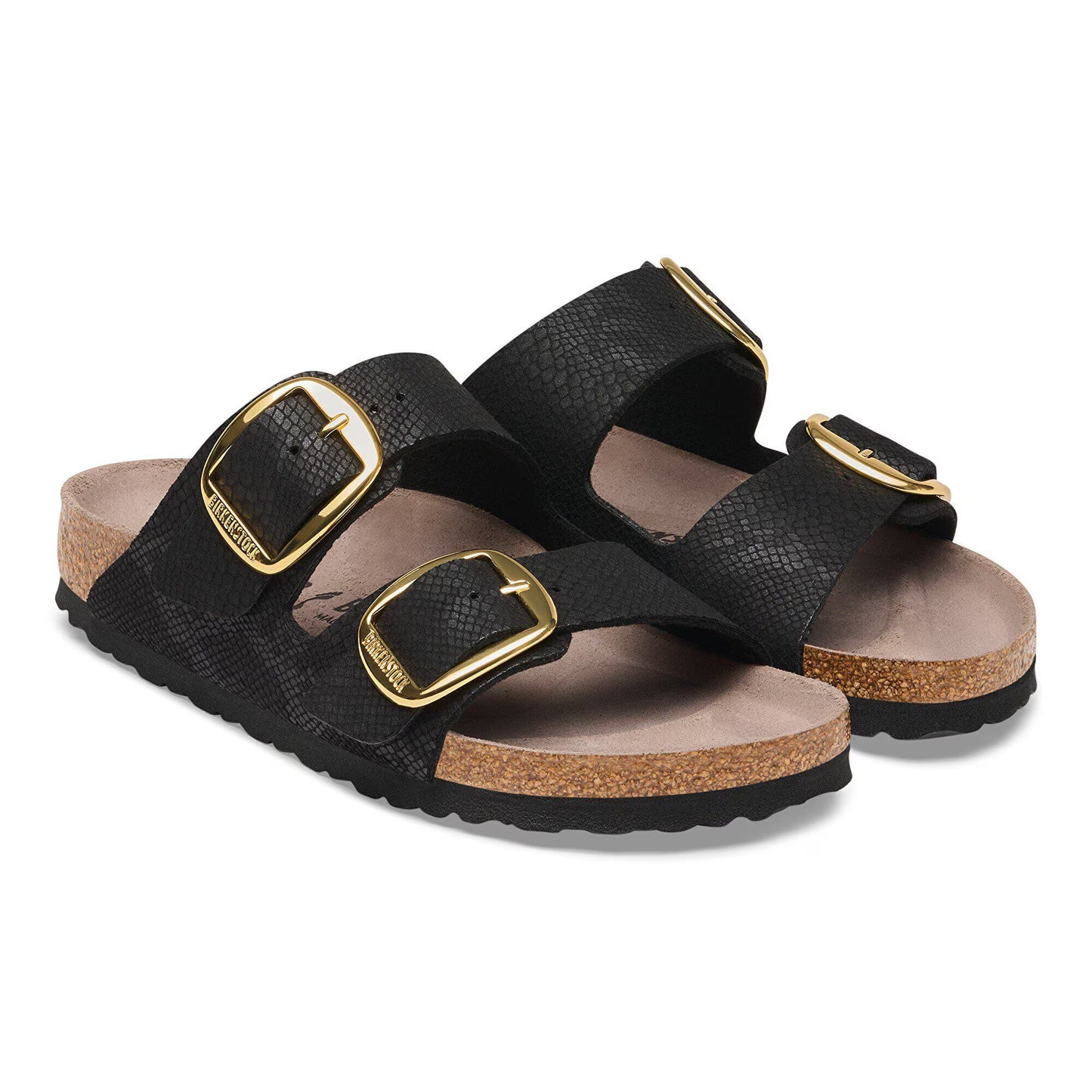 Birkenstock Arizona Big Buckle Synthetics Python Black Regular Fit 1032871