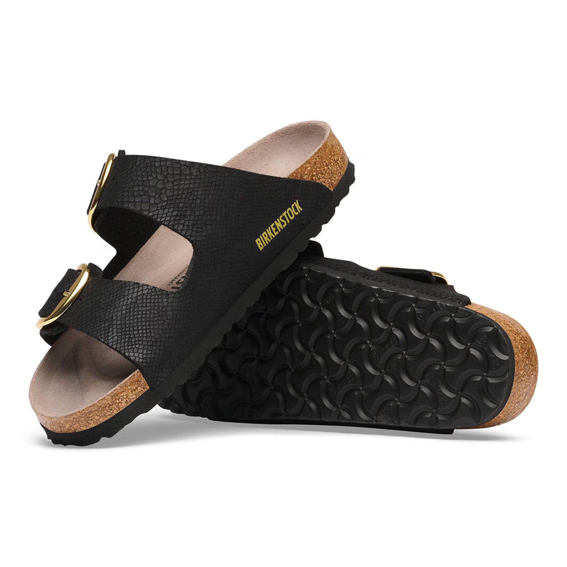 Birkenstock Arizona Big Buckle Synthetics Python Black Regular Fit 1032871