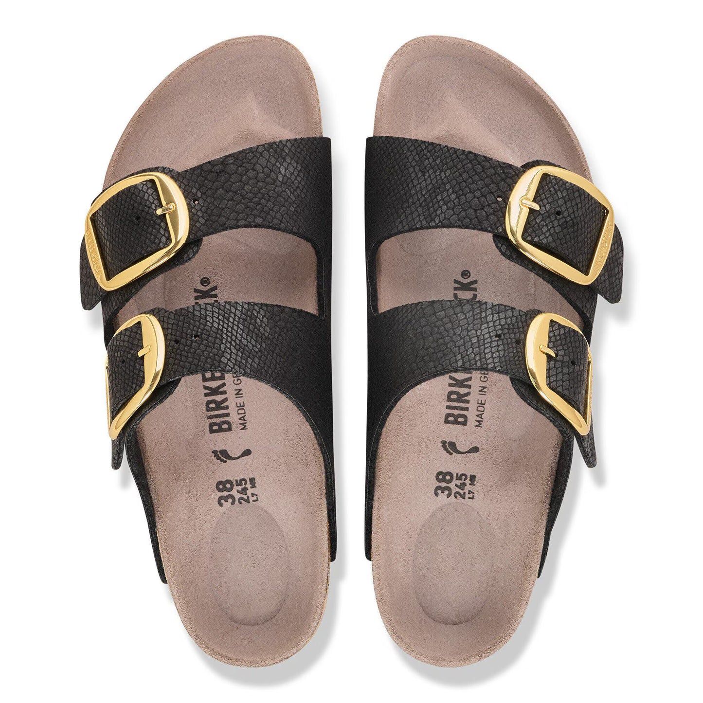 Birkenstock Arizona Big Buckle Synthetics Python Black Regular Fit 1032871